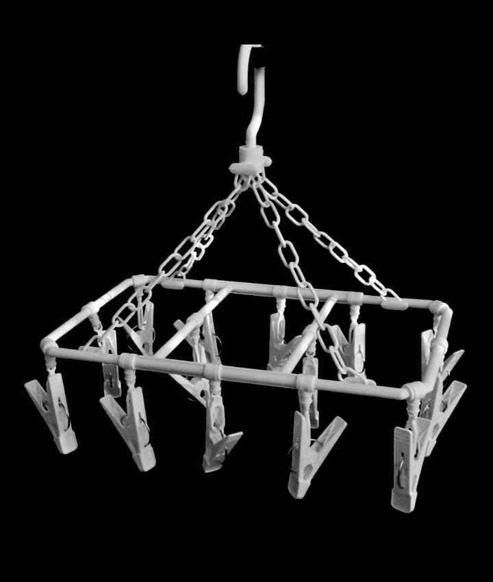 Alternative view of Mini-varal II c/ 14 prendedores - Branco